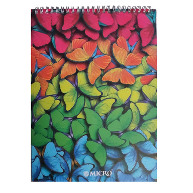 دفتر نقاشی 80 برگ میکرو طرح پروانه