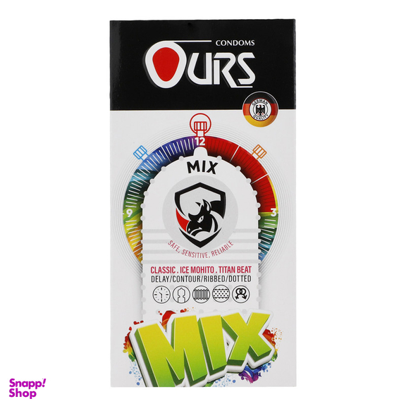 کاندوم اورز مدل Mix بسته 12 عددی