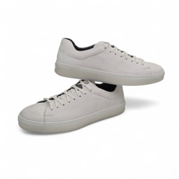 کفش طبی مردانه چرم ریباری مدل P2 رنگ سفید