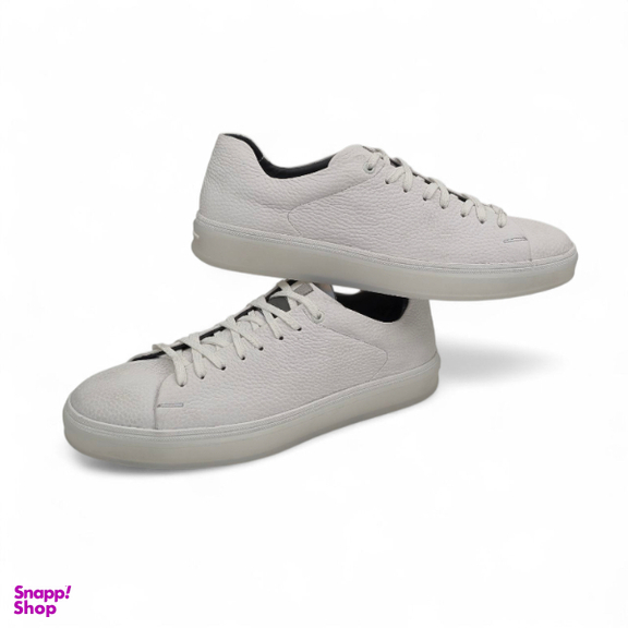 کفش طبی مردانه چرم ریباری مدل P2 رنگ سفید