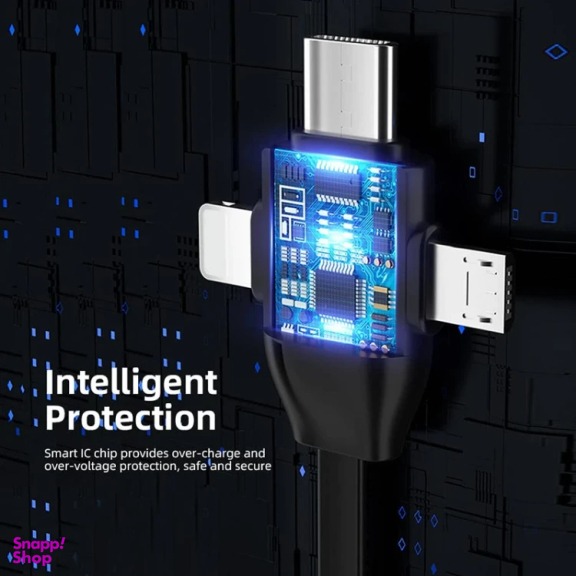 کابل تبدیل USB به Lightning/Type-C/MicroUSB راک مدل G3 طول 1 متر