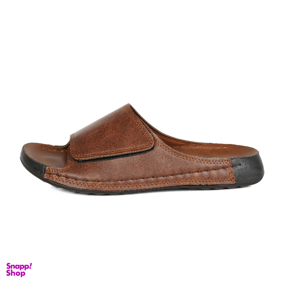 دمپایی راحتی مردانه شیما مدل پارس رنگ گردویی