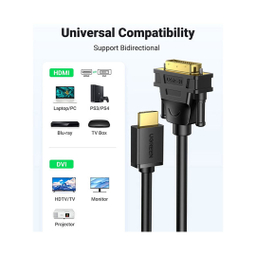 کابل HDMI به DVI یوگرین (Ugreen) مدل HD106