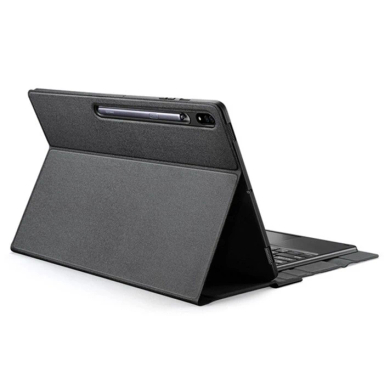 کیف کلاسوری کیبورددار تبلت دوکس دوکیس مدل Tri-Fold مناسب سامسونگ Galaxy Tab S8 Ultra X900 / X906
