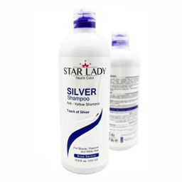 شامپو ضد زردی مو استارلیدی مدل Silver حجم 400 میلی لیتر
