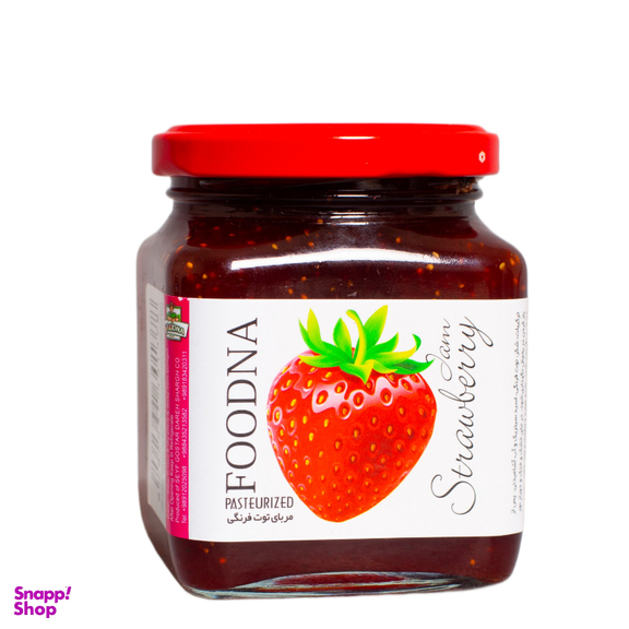 مربای توت فرنگی فودنا وزن 300 گرم