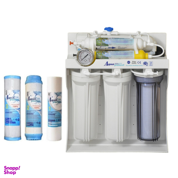 دستگاه تصفیه کننده آب آکوا پیورست مدل ATA- 7003 به همراه فیلتر تصفیه آب مجموعه 3 عددی