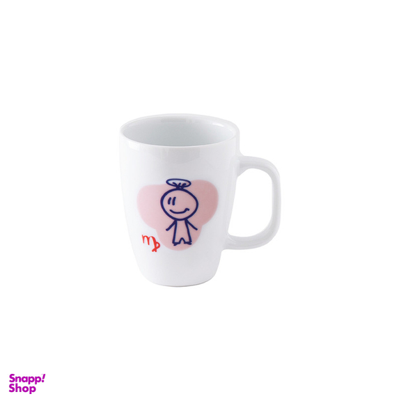 لیوان چینی زرین ایران مدل دسته دار سوئدی 360 زودیاک شهریور درجه عالی