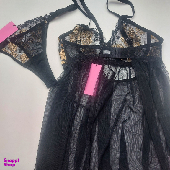 لباس خواب زنانه برتا مدل 2200MZ رنگ مشکی