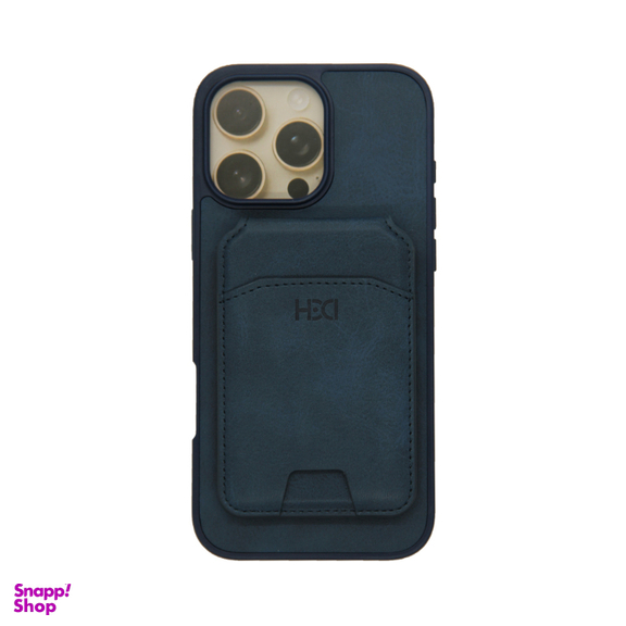قاب گوشی موبایل اچ دی دی کدی مدل چرم مگسیف مناسب اپل iPhone 16 Pro Max به همراه جاکارتی