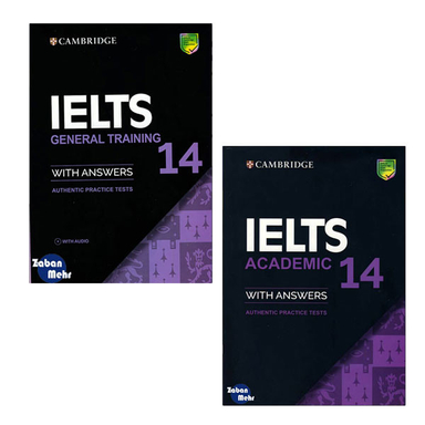 کتاب Cambridge IELTS 14 Academic_General اثر جمعی از نویسندگان انتشارات زبان مهر مجموعه 2 جلدی
