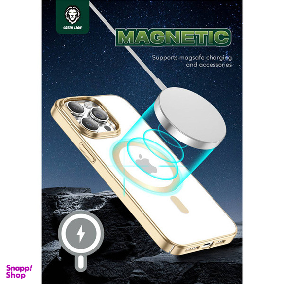 کاور گرین لاین مدل Delgado Chrome مناسب برای گوشی موبایل اپل IPhone 14 Pro Max