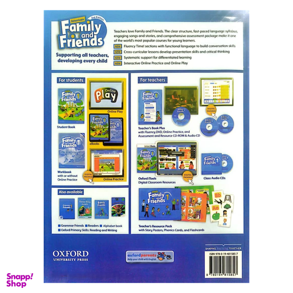 کتاب American Family and Friends 1 Second Edition اثر Naomi Simmons انتشارات آکسفورد مجموعه 2 جلدی