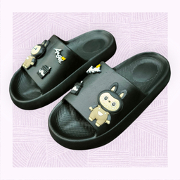 دمپایی زنانه زیتون مدل ملودی لبوبو ویانزا رنگ مشکی