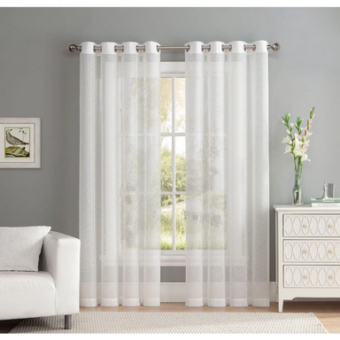 پرده فوروارد مدل FCLT0012 حریر نازلی مجموعه دو عددی سایز 280 × 150 سانتی متر