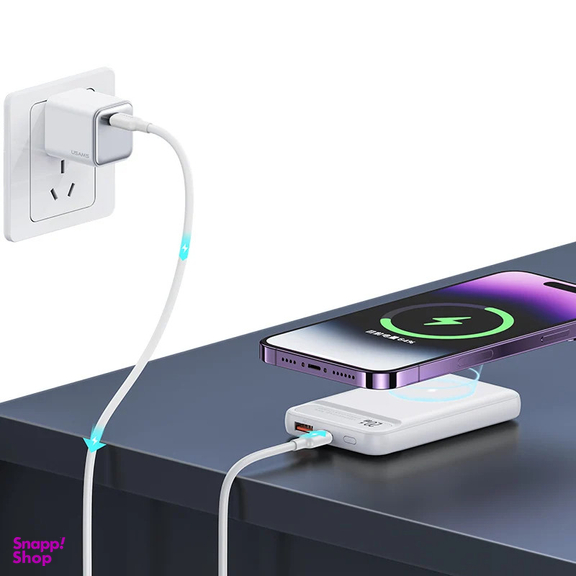 پاوربانک یوسمز مدل US-CD214-22.5W ظرفیت 10000 میلی آمپر ساعت