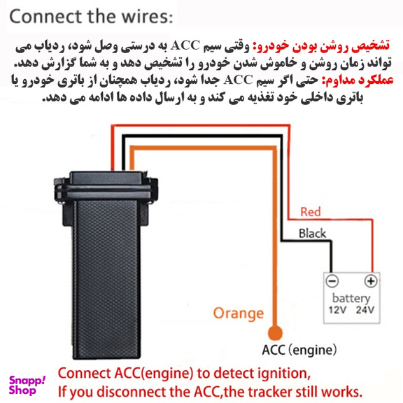 ردیاب خودرو مدل GT02