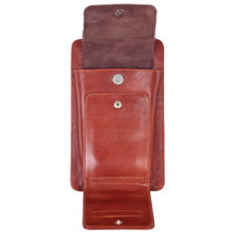 کیف گردنی چرم بارز مدل DG73