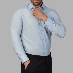 پیراهن آستین بلند مردانه آیکت مدل فلورا آکسفورد کد 1111