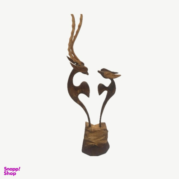 مجسمه چوبی مدل غزال کد 036