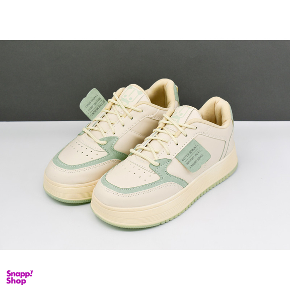 کفش روزمره زنانه پویان گام پیام مدل مولین کد 11960 رنگ کرم