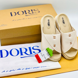 صندل زنانه دوریس مدل شمیم کد 03 رنگ کرم