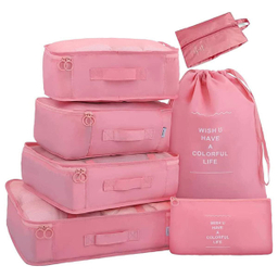 نظم دهنده ساک و چمدان مدل wish مجموعه 7 عددی