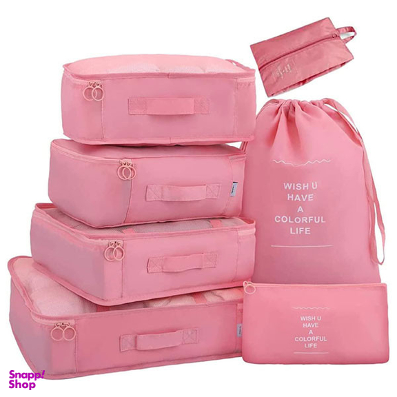 نظم دهنده ساک و چمدان مدل wish مجموعه 7 عددی
