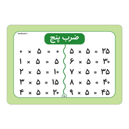 فلش کارت ضرب و تقسیم  انتشارات برف