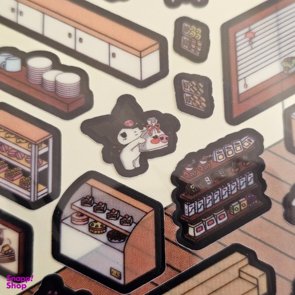 استیکر سه بعدی ساختنی مدل شیرینی سرا کرومی کد 203