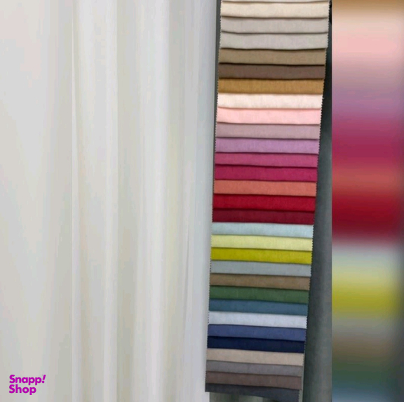 پرده کتان گارنت مدل bar01 سایز 140×280 سانتی‌ متر