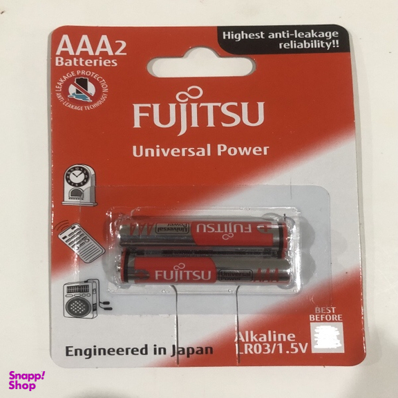 باتری نیم قلمی فوجیتسو کد AAA بسته 2 عددی