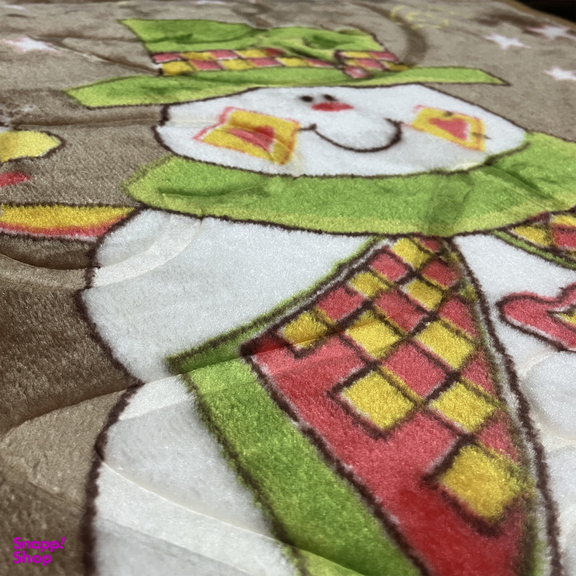 پتو کودک و نوزاد مدل آدمک برفی سایز 110×80 سانتی متر