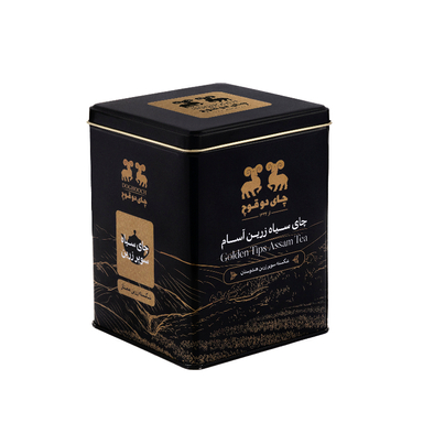 چای سیاه شکسته سوپر زرین آسام دو قوچ وزن 450 گرم