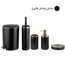 ست سرویس بهداشتی 5 پارچه کنتراست مدل خط درشت کد GD
