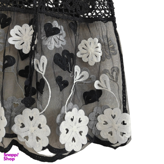 تاپ زنانه مدل دانتل پرو کد 2 رنگ مشکی
