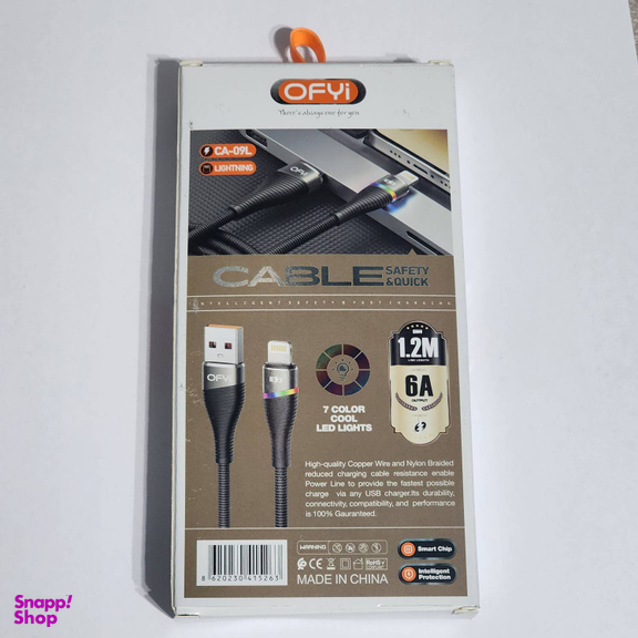 کابل تبدیل USB به Lightning اوفی مدل CA-09L طول 1.2 متر