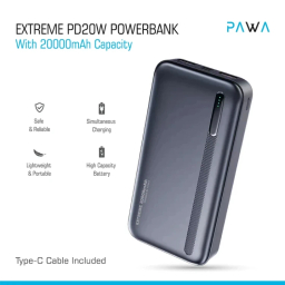 پاوربانک پاوا مدل Extreme PD20W ظرفیت 20000 میلی آمپر ساعت