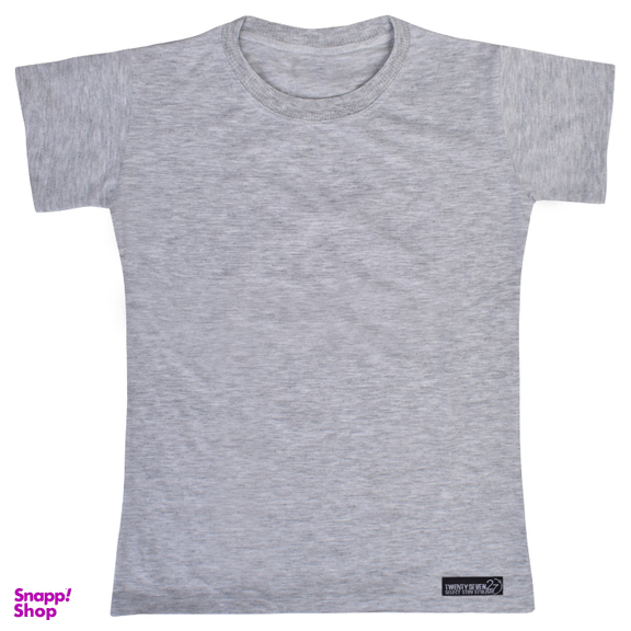 تیشرت آستین کوتاه پسرانه 27 مدل Basic Mr01 رنگ ملانژ