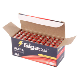 باتری نیم قلمی گیگاسل مدل Ultra Heavy Duty R03 1.5V AAA بسته 4 عددی