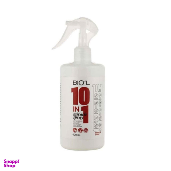 اسپری نرم کننده مو بیول مدل Miracle spray 10 in 1 حجم 400 میلی لیتر