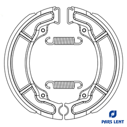 لنت ترمز عقب لنت پارس کد 50002 مناسب برای تی وی اس راکس