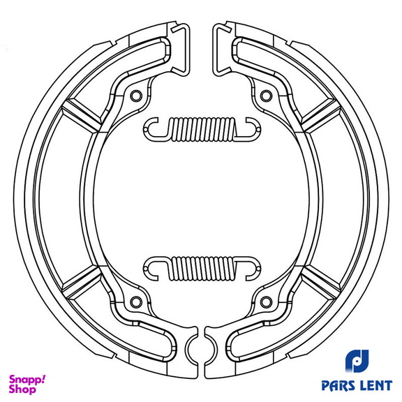 لنت ترمز عقب لنت پارس کد 50002 مناسب برای تی وی اس راکس