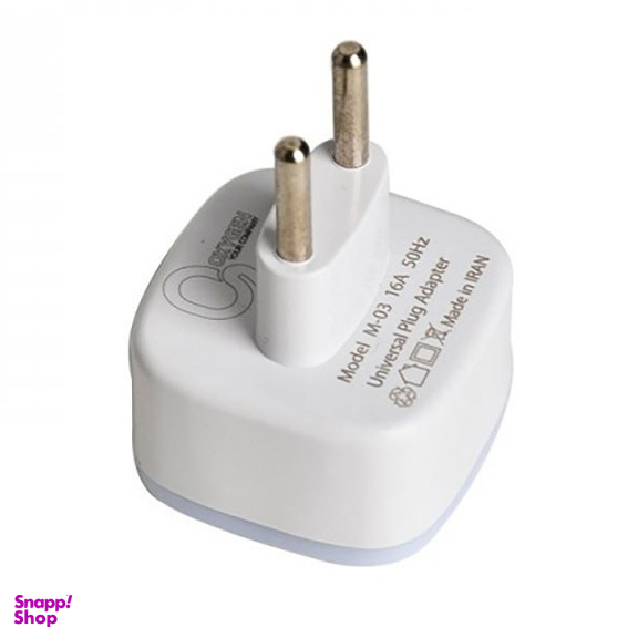 مبدل برق 3 به 2 چراغ دار اکسیژن مدل M-03