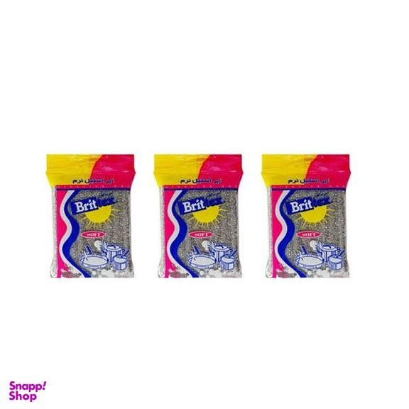 ابر ظرفشویی بریتکس مدل نرم بسته 3 عددی