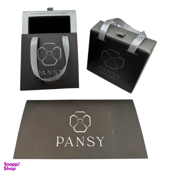 دستبند طلا 18 عیار زنانه پانسی مدل قلب و دایره کد D21061