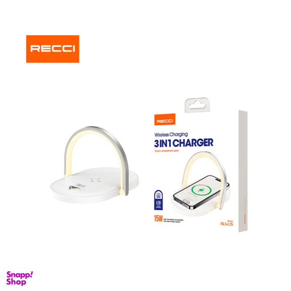 شارژر بی سیم و چراغ خواب رسی مدل RLS-L15