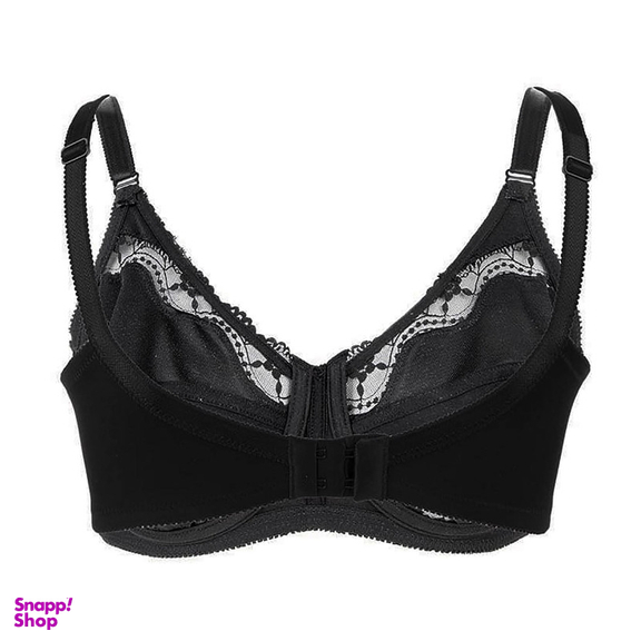 سوتین زنانه لین مدل فنردار کد 4680-602 رنگ  مشکی