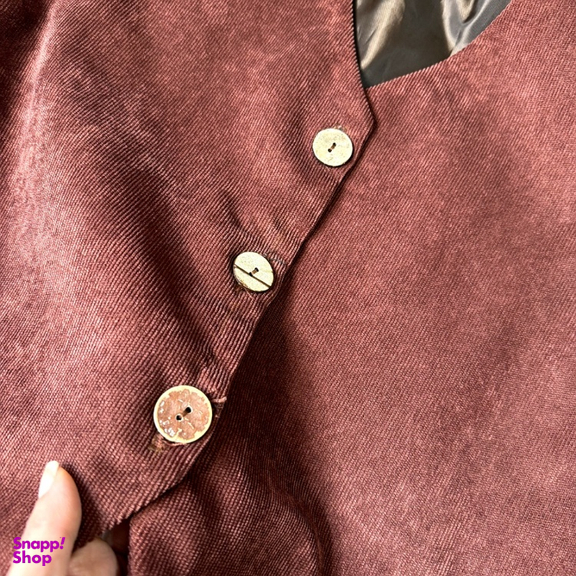 جلیقه رسمی زنانه مدل Matchbrown رنگ قهوه ای