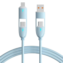 کابل شارژ USB/Type-C به Type-C/Lightning کد 5500044 طول 1 متر